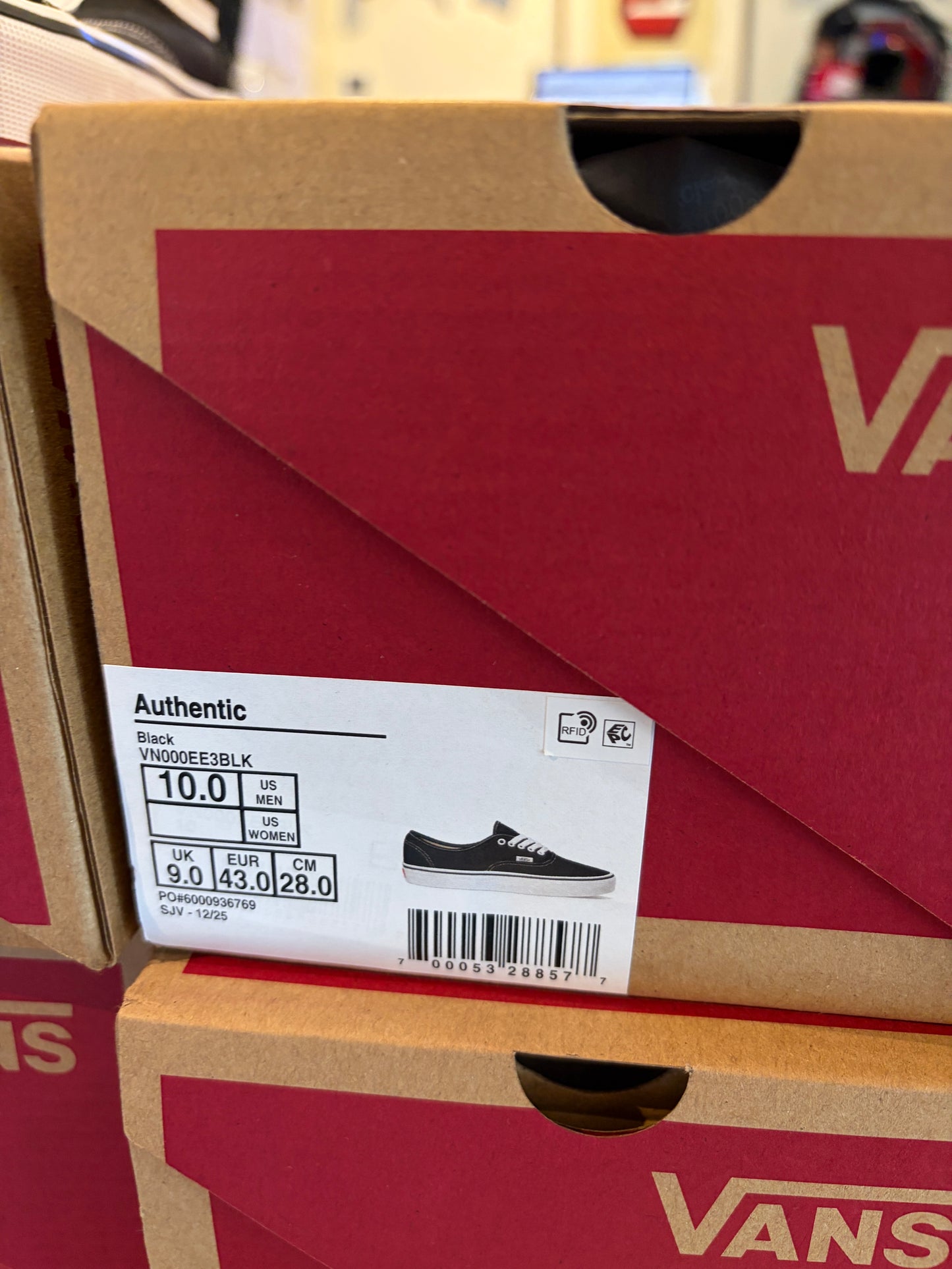 【VANS Authentic】オーセンティック BLACK