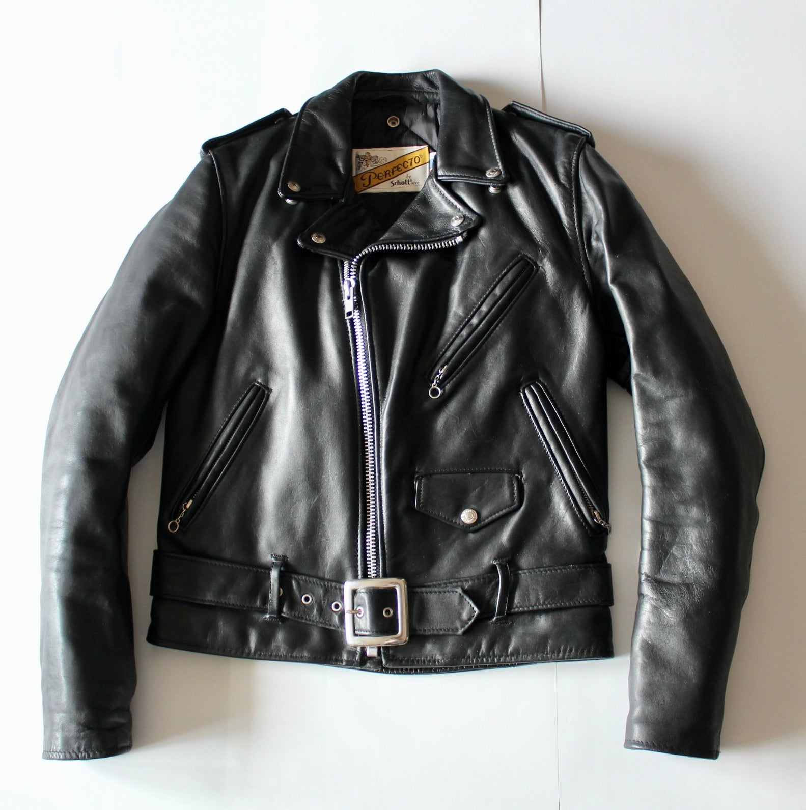 【36 極美品 MC Perfectoラベル 90's】ショット 618 ライダース 黒 Schott SONSOFLIBERTY S-13