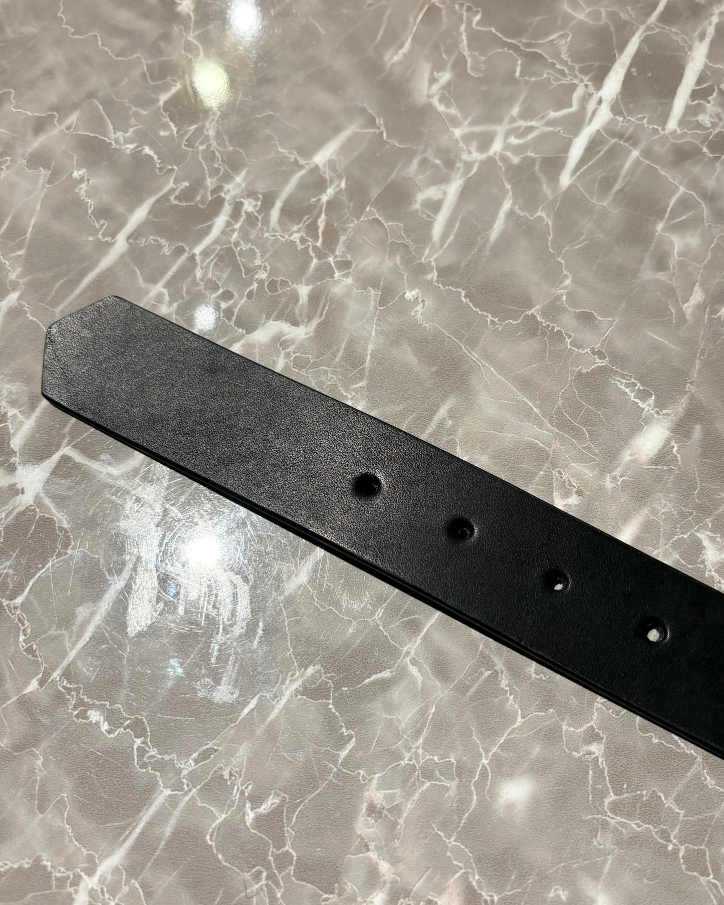 【Leather Belt 30mm】SOL BELT-01BLK