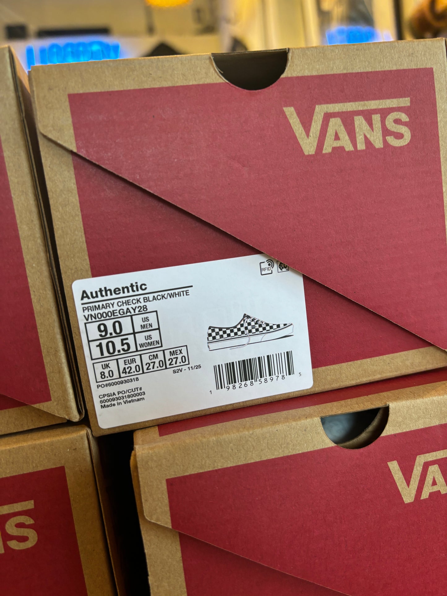 【VANS Authentic】オーセンティック BLK/WHT