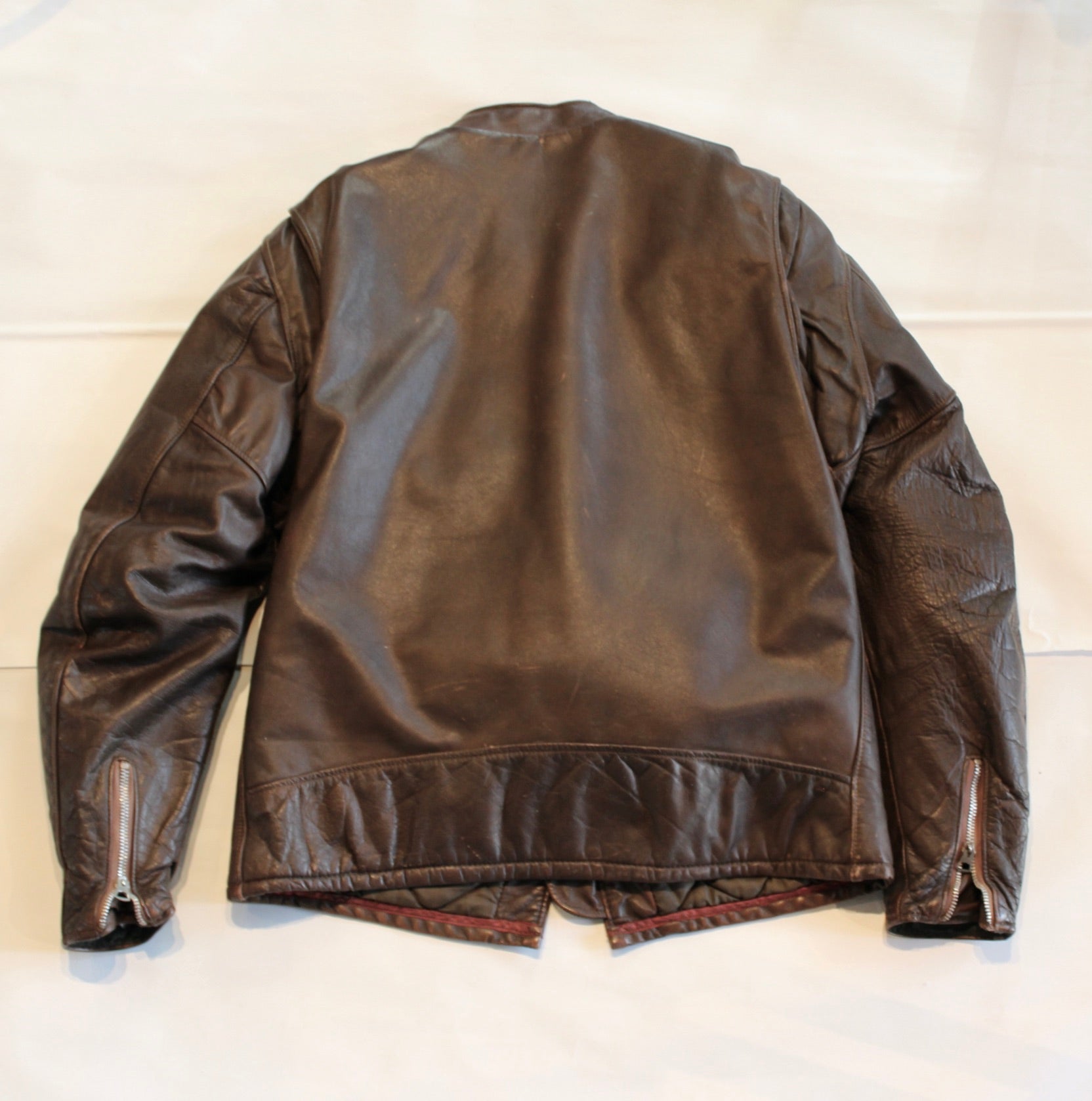 【44 BLACK BULL Perfectoラベル Late 60's】ショット 654 カフェレーサー 茶 Schott SONS OF  LIBERTY S-91