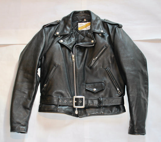 【40 美品 MC Perfectoラベル 90's】ショット 618 ライダース 黒  Schott SONSOFLIBERTY  S-105