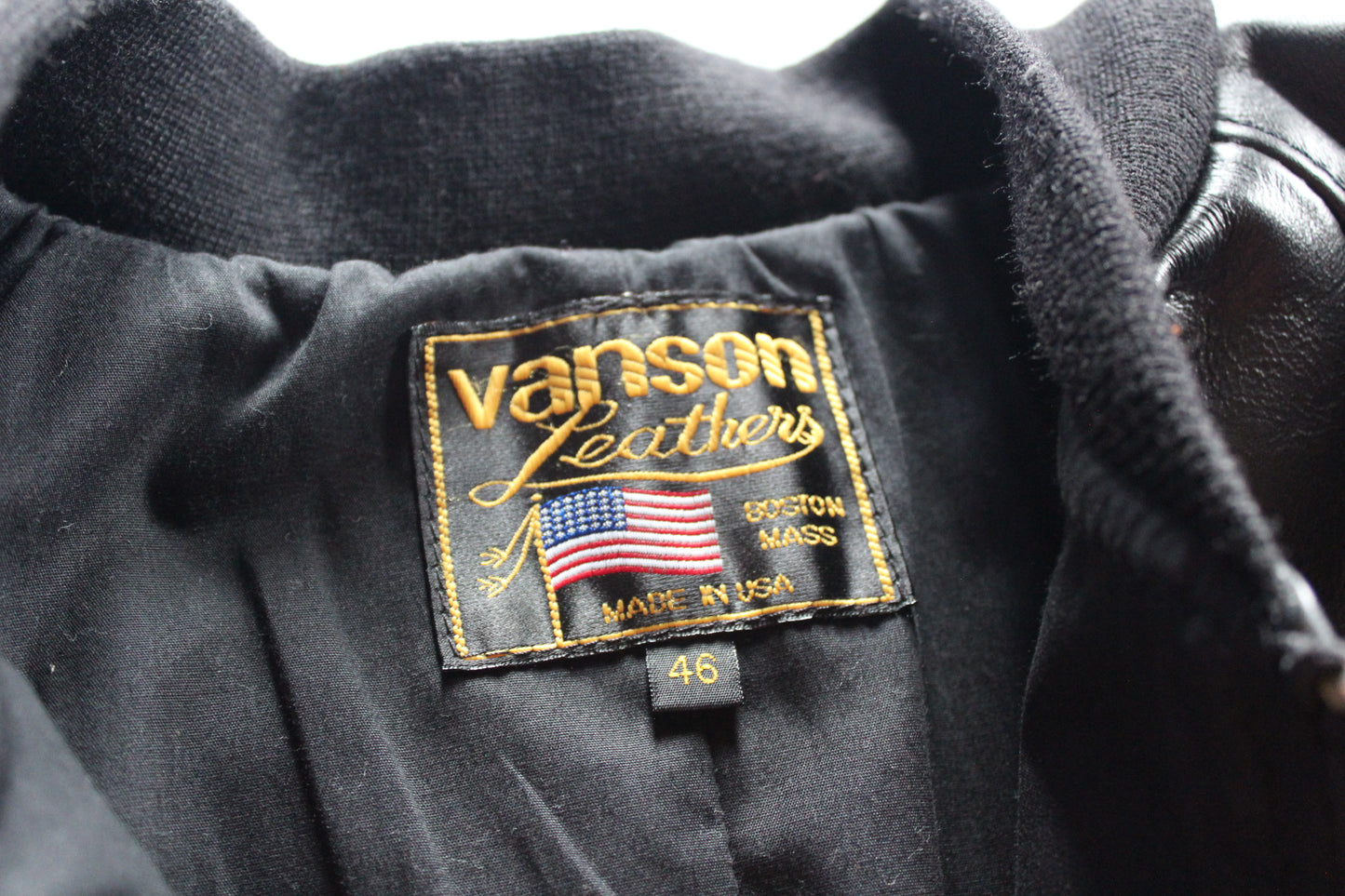 【Vanson / Team Jacket  / 46 / 10's】極美品 SONS OF LIBERTY  V-28