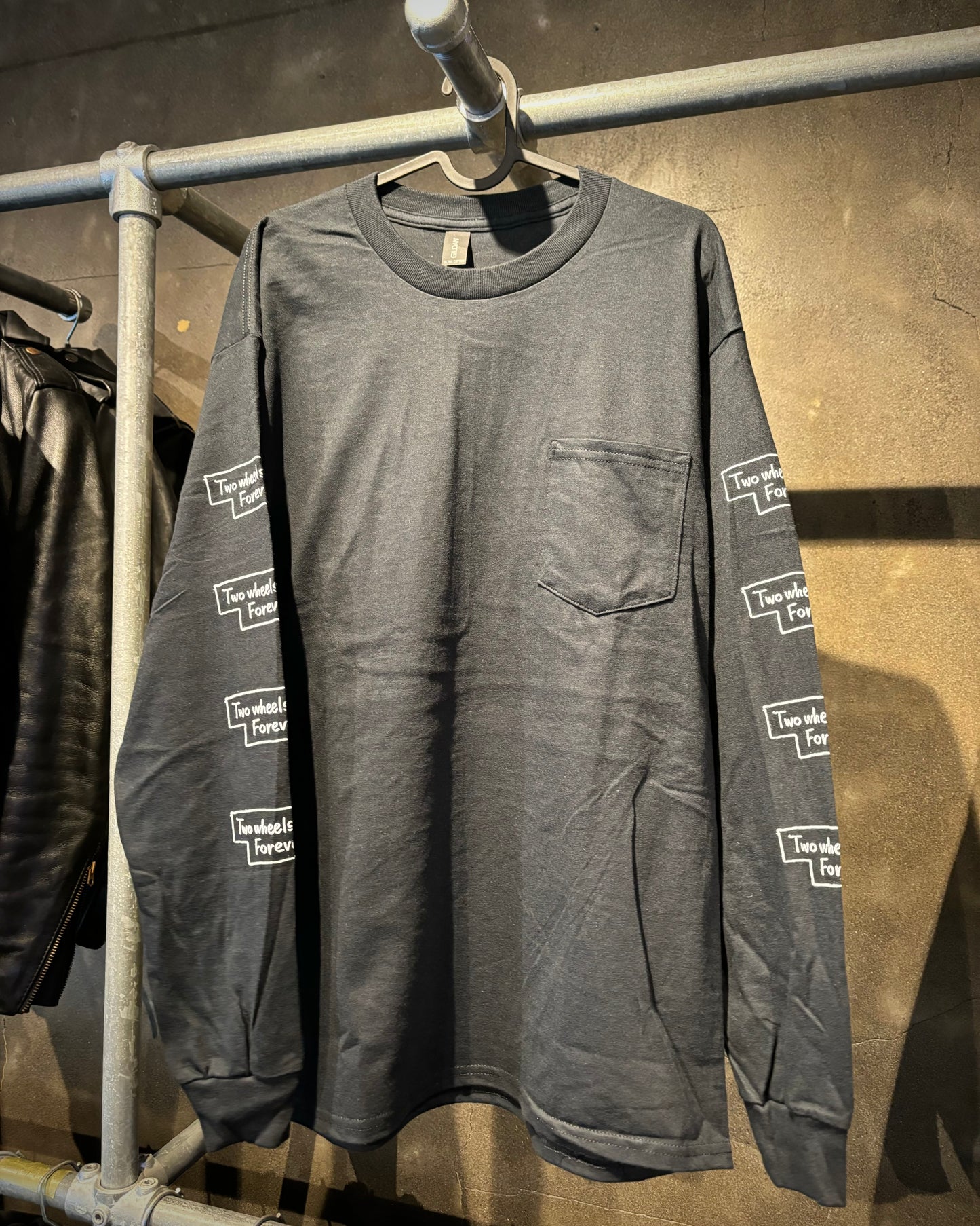 【Long Sleeve Pocket T BLACK】SOL LST-02BLK