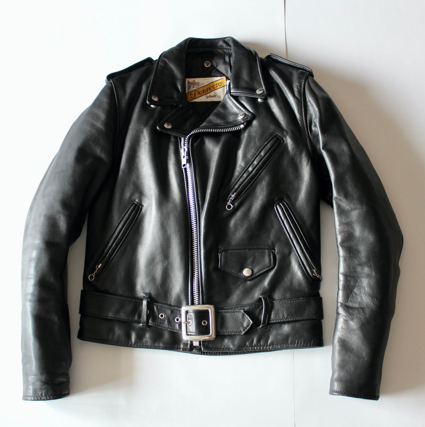 【36 極美品 MC Perfectoラベル 90's】ショット 618 ライダース 黒  Schott SONSOFLIBERTY  S-13